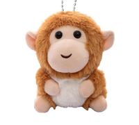 Generisch Monkey Keychain - 10cm Monkey Keyring | MonkeyPlush Pendant - Cute Boxing Cartoon Doll Charm | Soft Plush Mini Toy Accessory - Lightweight Portable Clip | Backpack Handbag Decoration Gift
