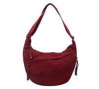Generisch Moon Bag Damen,Halbmond Tasche Rot,Crossbody Bag,Handtasche,Umhängetasche Mittelgroß,Polene Taschen Groß,Hobo Schultertasche,Large Moonbag,Einfarbig Halbmond,Mädchen Outdoor,L 1 Jungen