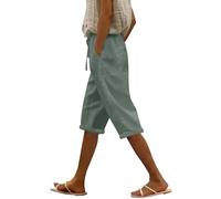 Generisch Must Haves Aesthetic Kurze Hosen Damen Sommer Shorts Knielange Kurze Hosen Für Frauen, Lockere Shorts Mit Kordelzug, Lässig, Einfarbig Schnittmuster Hose Easy Sommerhose Reise Must Have