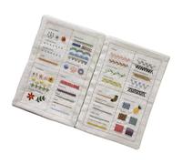 Generisch Nähbuch,Stickanleitungsbuch,Nähbücher Für Anfänger,Stickereianweisungen,Handgefertigtes Dekorative Stickerei Loseblatt-Stickbuch,Lernset Für Verschiedene Nähtechniken Für Stickbegeisterte