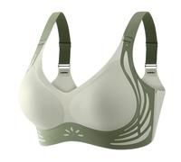 Generisch Nahtloser BH Klassische BHS Damen Ohne Bügel Sport BH Push Up mit Verstellbarem Bustier Sexy Haltungskorrektur Stütz Unterwäsche Bequem Schlaf BHS Gepolstert für Alltag Yoga