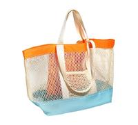 Generisch Netztasche Mit Fach, Tragbar Und Bequem, 31 X 34 X 21 Cm, Tragetaschen, Große Faltbare Netz-Schwimmbad-Reisetaschen, Leicht Zugängliche Fächer, Für, Pool, Fitnessstudio, Camping, Shoppin