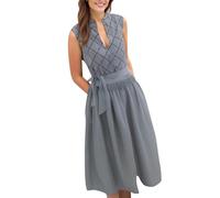 Generisch nübler Dirndl Damen Dirndl Blumenkranz Stirnband Outfit Oktoberfest Damen schickeria midi Trachtenmode samt grün lila grau dir Kleid festlich nübler