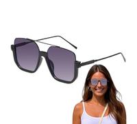 Generisch Occhiali Da Sole Donna | 5.67x2.2 pollici Occhiali Polarizzati Alla Con Protettive,Montatura Grande Stile Retro Per Guida, Viaggio E Vacanze