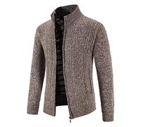 Generisch Oktoberfest Herren Outfit Trachtenjacke Herren Trachtenweste Strickjacke Strickjacken Langarm Sportlich Trachtenjanker Leicht Modern Cardigan Trachten Freizeitjacke M-4XL