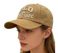 Generisch Old & Don't Care Vintage Baseballkappe - Verstellbare, Distressed Cotton Dad Cap Im Retro-Stil,Lustiger Old Man Club Print Für Damen & Herren, Für Freizeit Oder Als Humorvoller Party-Hut