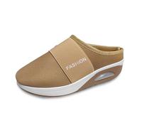 Generisch Orthopädische Schuhe Damen Breite Füße Slip On Sommerschuhe Sneaker Vermascht Leichte Schlupfschuhe Atmungsaktive Flache Turnschuhe rutschfest Walkingschuhe Outdoor Bequeme Sportschuhe