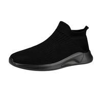 Generisch orthotrekking Wanderschuhe Sneakers Herren Rutschfester Freizeitschuhe Wanderschuhe Schlupfschuhe Herren Leichte Slip In Schlupfschuhe Laufschuhe Bequem Sportschuhe schnürschuhe Schwarz 40