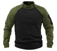 Generisch Outdoor Pullover Herren Fleecepullover Herren Outdoor Tactical Sweatshirt Warme Combat Fleece Langarmshirt Winter MilitäR Pulli Leichte Sweater Tops Pullover FüR