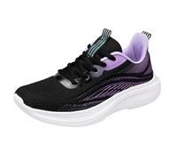 Generisch Outdoor Schuhe Damen Trachten Sneaker Leicht Orthopädische Schuhe Ultra-Bequeme rutschfeste Walkingschuhe Atmungsaktiv Breite Füße Laufschuhe Weichen Sohle orthofeet Damen Schwarz 36