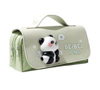 Generisch Panda Capybara Pen -Beutel - süße Kosmetiktasche mit Reißverschluss | Große Aufbewahrungsstiftkiste | Schulhilfeorganisator Make -up -Tasche Fälle Kinder Teenager Frauen
