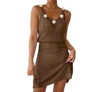 Generisch Pareo Damen Strand - Häkeln Stricken Strand Badeanzug Swimwear Cover Ups Cruise Outfits Urlaub Kleider Für Frauen 2025