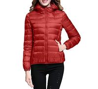 Generisch Parker Damen Herbst, Damen Winterjacke Lang, Steppjacke Leicht Übergangsjacke Packbare Winter Jacke Warm Winterjacke Mit Kapuze Puffer Daunenjacke Outdoor Kapuzenjacke Herbstjacke
