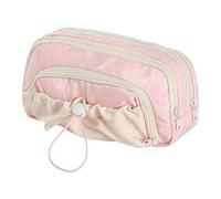 Generisch Pencil Case Organizer, Double Zipper Pouch, Stationery Holder with Ruler Slot, Compact Storage for Middle School, College and Teen Use, Students, Adults, Girls, Boys