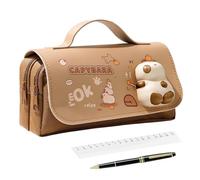 Generisch Pencil Pouch Cute | Capybara Panda Pencil Bag for Classroom,Pen Bag Storage Organizer, Luggage & Travel Gear for School Supplies Marker Stationery Kids Teens Women Birthday Christmas