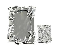 Generisch Photocard Holder - Electroplating Card Protective Sleeve | Acrylic Trading Frame | Photo Display Stand for Desktop, Merchandise Protector, Aesthetic Storage Case Kids and Teens