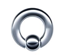 Generisch PIERCINGO® XL XXL 3-8mm Klemmkugel-Ring Klemm-ring DICK GROSS CHIRURGEN-STAHL 316L EDELSTAHL Nase Ohr Intim Brust BCR Piercing-ring Segmentring (3mm x 16mm x 8mm, Silber silbern)