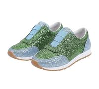 Generisch Plateau Sneaker Damen Damensneaker Leicht Orthopädische Turnschuhe Bequeme rutschfest Walkingschuhe Freizeit Breite Füße Laufschuhe Hallux Valgus Freizeitschuhe Damen Bequeme Schuhe Grün 42