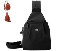 Generisch Preferablen Waterproof 2-Way Commuter Bag, Convertible Oxford Travel Tote Backpack, Anti-Theft Crossbody Shoulder Bag with Large Capacity for Daily Use (Black)