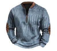 Generisch Premium Hoodie für Herren EIN Warmer und kuscheliger Herren Pullover aus 100% Baumwolle Ausgefallene Pullover Herren Sweatshirt Langarm Mit Kragen Wollpullover Herren