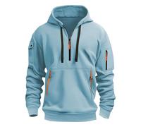 Generisch Pullover Herren Hoodie Sweatjacke Langarm Sweatshirt mit Kapuze Casual Jacke Longsleeve Kapuzenpullover Sweater Classic Farbabstimmung Hoody,Men's Jumpers,S-6XL