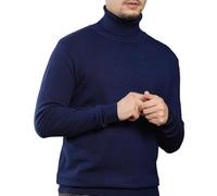 Generisch Pullover Herren Rollkragen Strick Sweater Bequemes Unterziehpullover GekäMmte Hautfreundlicher Stoff Strickpullover MäNner Casual Business Turtle-Neck Geeignet für Verschiedene Szenarien