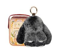Generisch Rabbit Plush Charm, Soft Bunny Keychain, Mini Doll with Clip, Fashion Gear for Owners, Lifestyle Accessory, Charm for Teens Adults Classroom Dorm Studio Travel Picnic Party Gathering