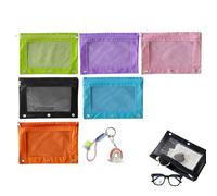 Generisch Rainbow Storage Bag Toy Bag Stationery Bag, Reißverschluss-Dokumentbeutel Blinder, Geldbeutel Reißverschluss-Stifthalter, Mehrzwecklager, einfach zu tragen 25 x 18 cm für die Reise