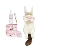 Generisch Realistic Cat Backpack, Stuffed Animal Backpack, 15x12 Inches with Removable Shoulder Strap, Plush Animal Bag, Cat with Cute Design, Stuffed for College Work, for Travel Vacation