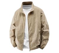 Generisch Regenjacke Herren Leichte Dünne Sommerjacke Fahrrad Windbreaker Wasserdicht Sportjacke Atmungsaktiv Windjacke Sonnenschutz Jacke Ultraleicht Freizeitjacke Herrenjacke Sommer Sportlich