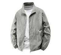 Generisch Regenjacke Herren Leichte Dünne Sommerjacke Fahrrad Windbreaker Wasserdicht Sportjacke Atmungsaktiv Windjacke Sonnenschutz Jacke Ultraleicht Freizeitjacke Herrenjacke Sommer Sportlich