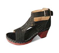 Generisch riemchensandalen damen, Sandalen Damen Mit Absatz Elegant Offene Zehe High Heels Riemchen Sommerschuhe Sommer Sandaletten Absatzschuhe Hochzeit Bequem Riemchensandalen Weite H Riemchenpumps