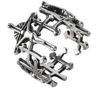 Generisch Ring, verstellbare Ringe, Punk-Frauenringe, offene Retro-Ringe, Hip-Hop-Fingerringe, ausgehöhlte Jesus-Kreuzringe für Frauen und Männer Verarbeitete Mode