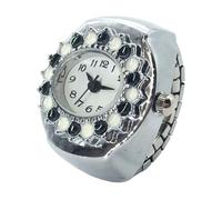Generisch Ring Watches for Women Finger, Lightweight Fingers Watch, Vintage Innovative Clock Jewelry, Precise Timekeeping Design, Adjustable Band, Ideal for Everyday Wear, Alloy Case