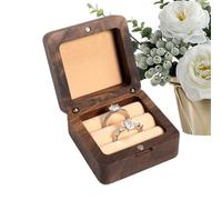 Generisch Ringbox Für Hochzeit | Aufbewahrung Für Schmuck & Fingerringe | Verlobungsring Box Mit Doppelten Fächern | Für Verlobung Antrag Zeremonie Reise Andenken