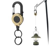 Generisch Robustes ausziehbares Schlüsselband - Schwerlast-Schlüsselring - Schlüsselanhänger mit Ausweishalter und Stahlseil | Für Outdoor, Camping, Bergsteigen, Klettern, Angeln und Wandern