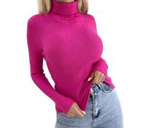 Generisch Rollkragenpullover Damen Lang