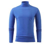 Generisch Rollkragenshirt Herren Winter Slim Fit Rollkragenpullover Rollkragen Schwarz Thermo Rolli Turtleneck Dünn Langarmshirt Elastisch Regular Basic Einfarbig Unterzieh Männer Sweatshirt