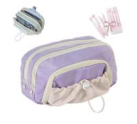 Generisch Rosy Posy Pencil Case, Kawaii Pencil Cases, Cute Aesthetic Waterproof Drawstring Pen Pouch, Pencil Case with Rosy Posy Pens, High Capacity Stationery Storage Bag Student (with pens-F)