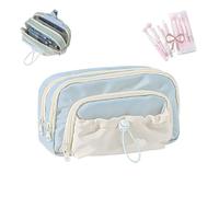 Generisch Rosy Posy Pencil Case, Kawaii Pencil Cases, Cute Aesthetic Waterproof Drawstring Pen Pouch, Pencil Case with Rosy Posy Pens, High Capacity Stationery Storage Bag Student (with pens-A)