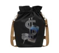 Generisch Rucksack mit Kordelzug - 24 cm Leinwand Tasche | 19x32 cm Geld Muster Spaß - Vielseitiger Schul- und Freizeitrucksack für Männer, Kinder, Reisen, Sport, Fitness,