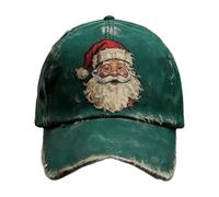 Generisch Santa Claus Baseball Cap - Verstellbare Retro Santa Claus Mütze Mit Stickerei - Für Damen Herren Kinder | Für Familie Und Freunde Ehefrau Ehemann Mutter Vater Liebhaber