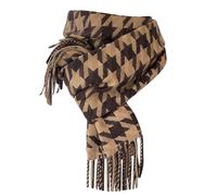 Generisch Schal Damen Winter Warm Deckenschal Halstücher Schwarzes weißes Kariertes Scarf Leichter Weich Strickschal Winterschal Mode Halstuch Damenschal