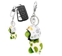 Generisch Schildkröte Schlüsselanhänger - Niedlicher Plüsch Anhänger Schlüsselanhänger | Niedlicher Helm Tragender Schildkröten-Schlüsselanhänger Cartoon Schildkröte Schlüsselanhänger