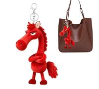 Generisch Schlüsselanhänger Mit Schwarzem Pferds, Plüschtier, Weicher Maskottchen-Schlüsselanhänger Für Das Jahr 2026, Kleine Ausgestopfte, Neujahrsgeschenke Für Und Mädchen