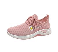 Generisch Schlupfschuhe Damen Sneaker Sommer Orthopädische Schuhe Bequeme rutschfest Walkingschuhe Freizeit Breite Füße Laufschuhe Hallux Valgus Freizeitschuhe Schuhe orthofeet Damen Rosa 39