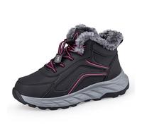 Generisch Schneestiefel Herren Arbeitsschuhe Boots Mit Klettverschluss Warm Extra Weit Winterschuhe Männer Stiefel Gefüttert Gefütterte Rutschfeste Modische Warme