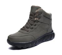 Generisch Schneestiefel Herren Arbeitsschuhe Stiefel Outdoor Leicht Rutschfest Gefütterte Rutschfeste Extra Weit Winterstiefel Trekking Wander Gefüttert Warm Modische Warme