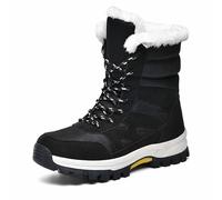 Generisch Schneestiefel Herren Winterschuhe Männer Trekking Wander Stiefel Outdoor Leicht Rutschfest Warm Modische Warme Arbeitsschuhe Boots Gefüttert Gefütterte Rutschfeste Extra Weit