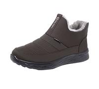 Generisch Schneestiefel Herren Winterstiefel Trekking Wander Stiefel Gefüttert Gefütterte Rutschfeste Extra Weit Arbeitsschuhe Outdoor Leicht Rutschfest Warm Modische Warme